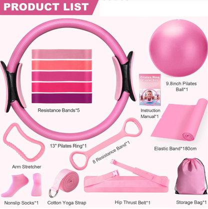 13-Piece Yoga &amp; Pilates Set