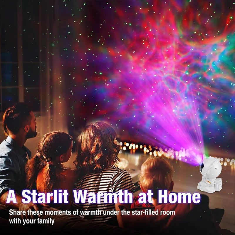 Astronaut Galaxy Projector Night Light White Holding Star, Stars Projectors Lamp for Kids Bedroom, Space Decor &amp; Gift