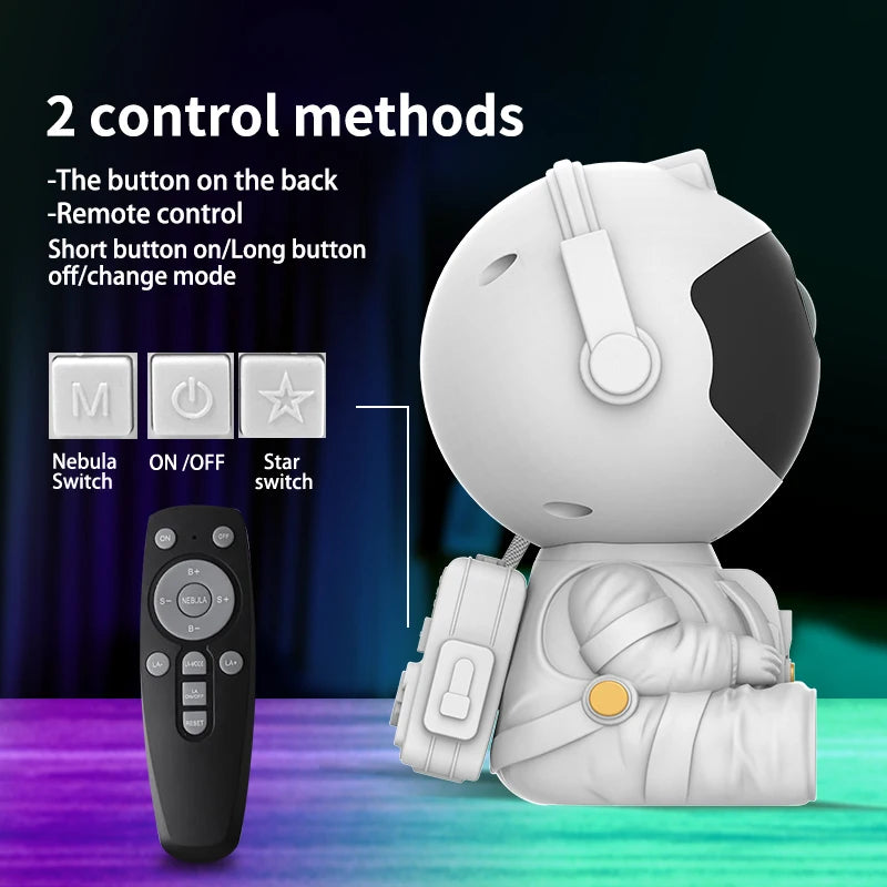 Astronaut Projector, Galaxy Projector Light, Light Projector for Bedroom, Starry Nebula Ceiling LED Lamp