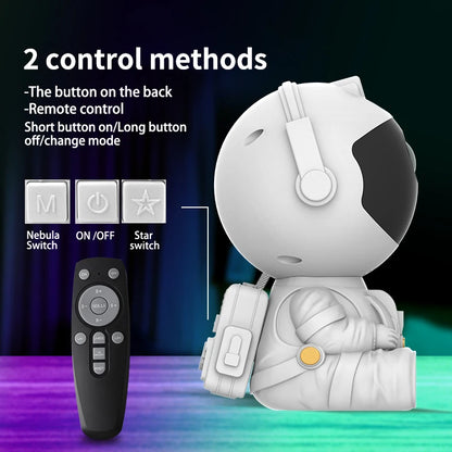 Astronaut Projector, Galaxy Projector Light, Light Projector for Bedroom, Starry Nebula Ceiling LED Lamp
