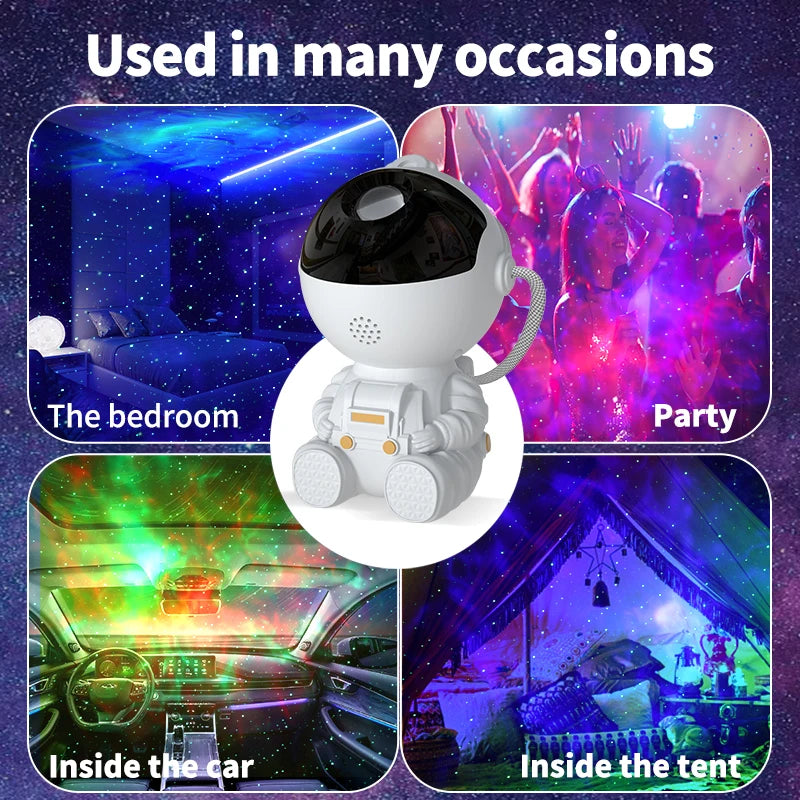 Astronaut Projector, Galaxy Projector Light, Light Projector for Bedroom, Starry Nebula Ceiling LED Lamp